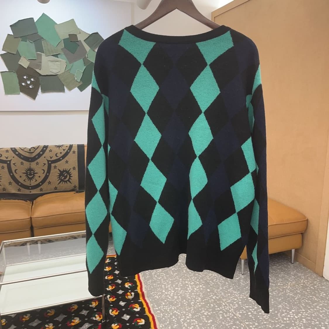 MMLG 빈티지 유니크 키치 아가일 가디건 L C07501 상품이미지4