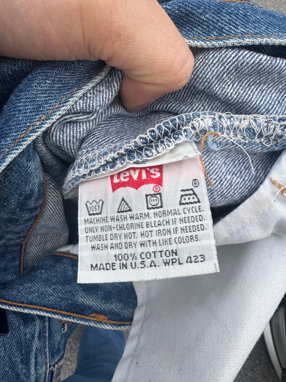 90s 리바이스 빈티지 501 워싱 데님 팬츠 31 상품이미지7