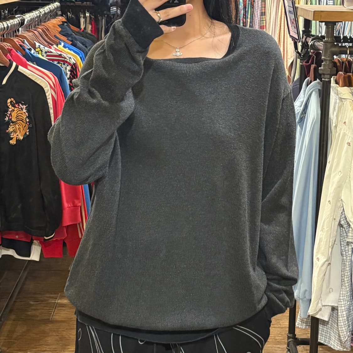 [HI] POLO 니트 그레이 상품이미지2