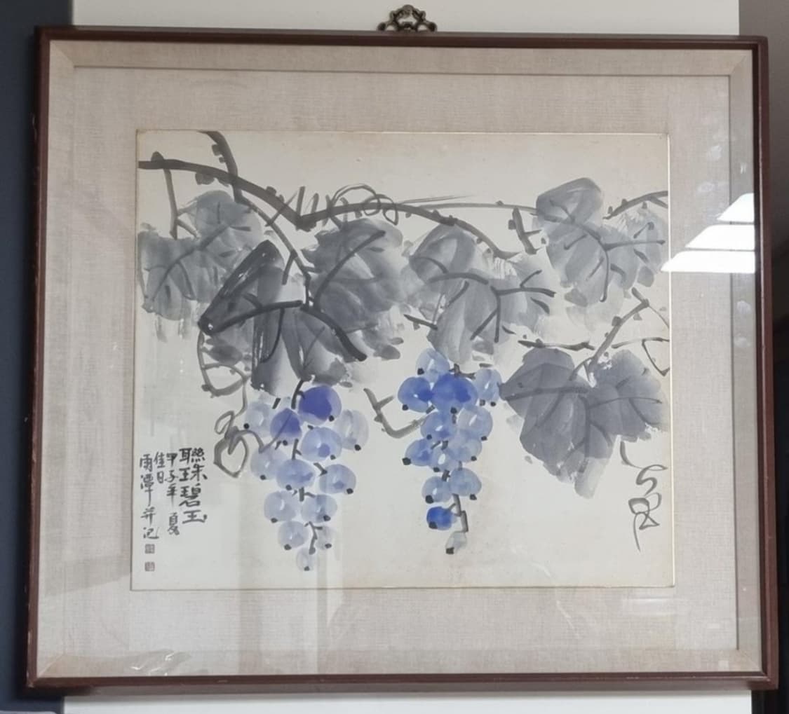 우담 이영수 화가의 포도화, 동양화, 한국화 (73 x 65) 상품이미지1