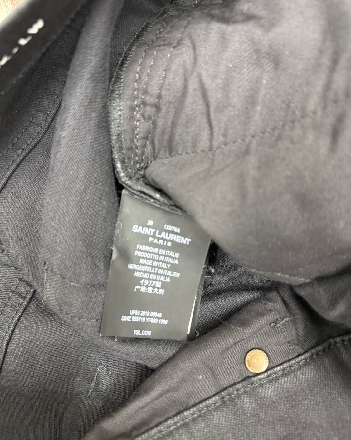 생로랑 18FW D19 블랙 스키니 진 상품이미지3