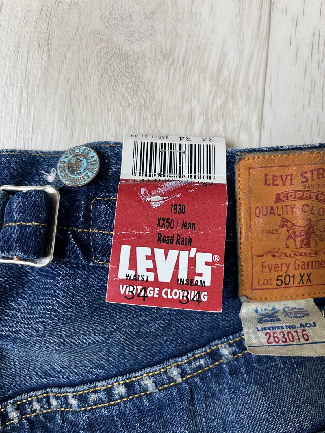 리바이스빈티지클로딩 LVC33501 Road Rash 34X34 리미티드 상품이미지6