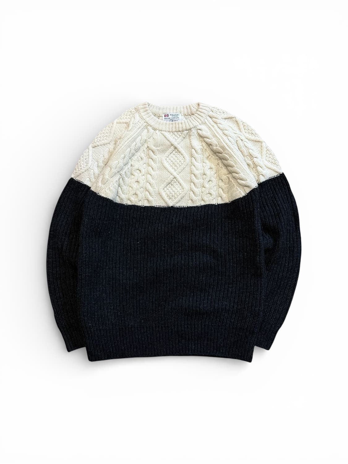 RESUME COMPANY 컬러블럭 꽈배기 니트 상품이미지1