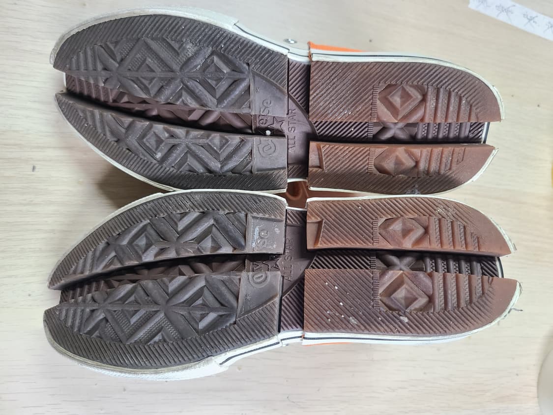 펑첸왕 컨버스 척테일러 하이탑 베이지 오렌지  235 상품이미지4
