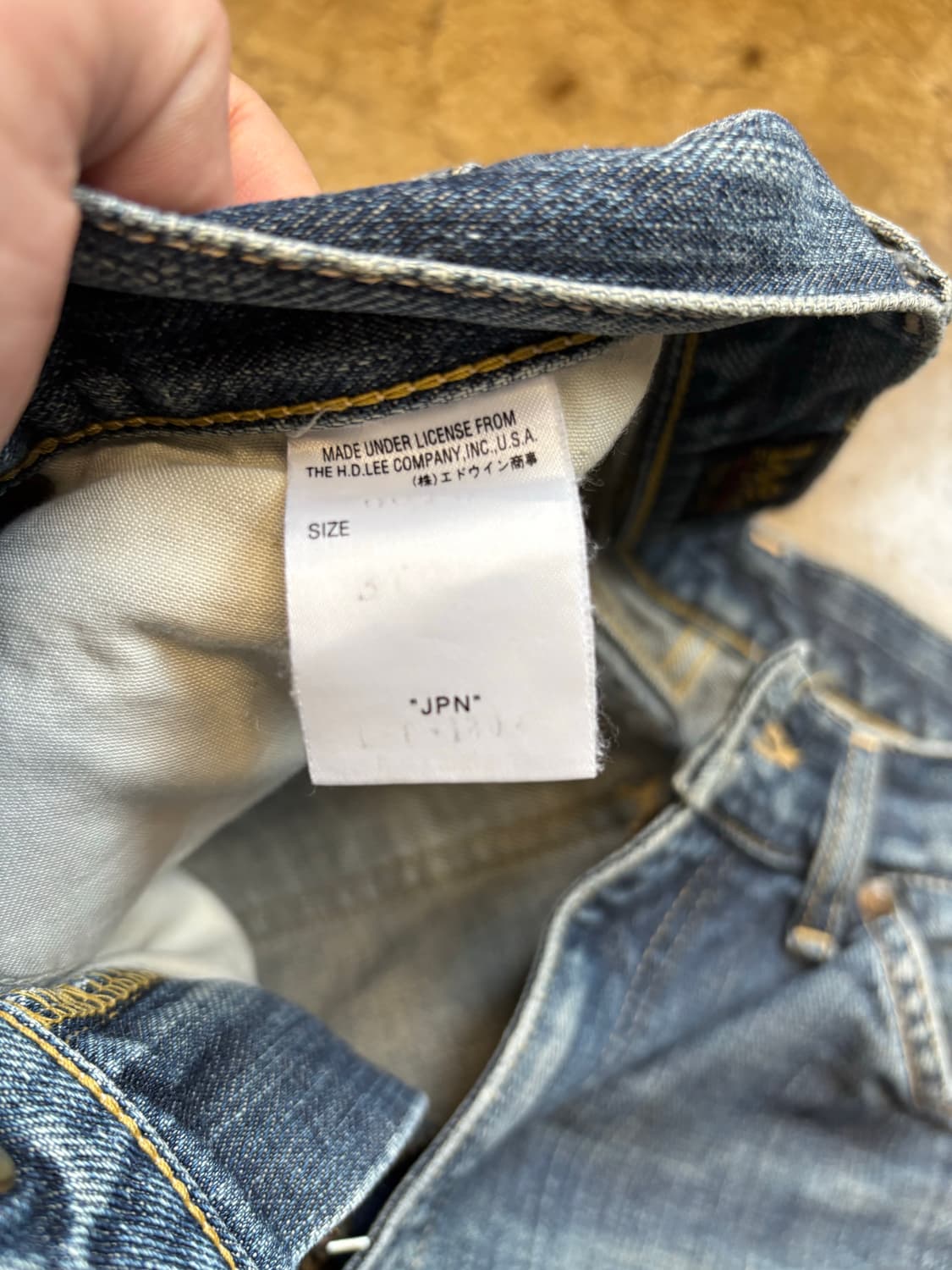 90s Lee 리 재팬 빈티지 데님 팬츠 상품이미지4