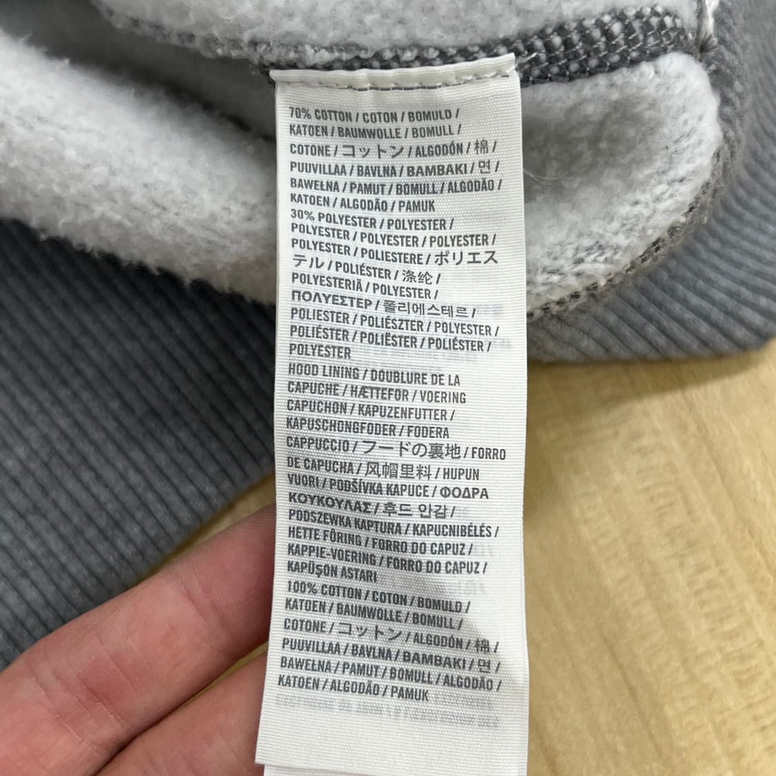 아베크롬비 그레이 버튼업 후드집업 자켓 L 상품이미지9
