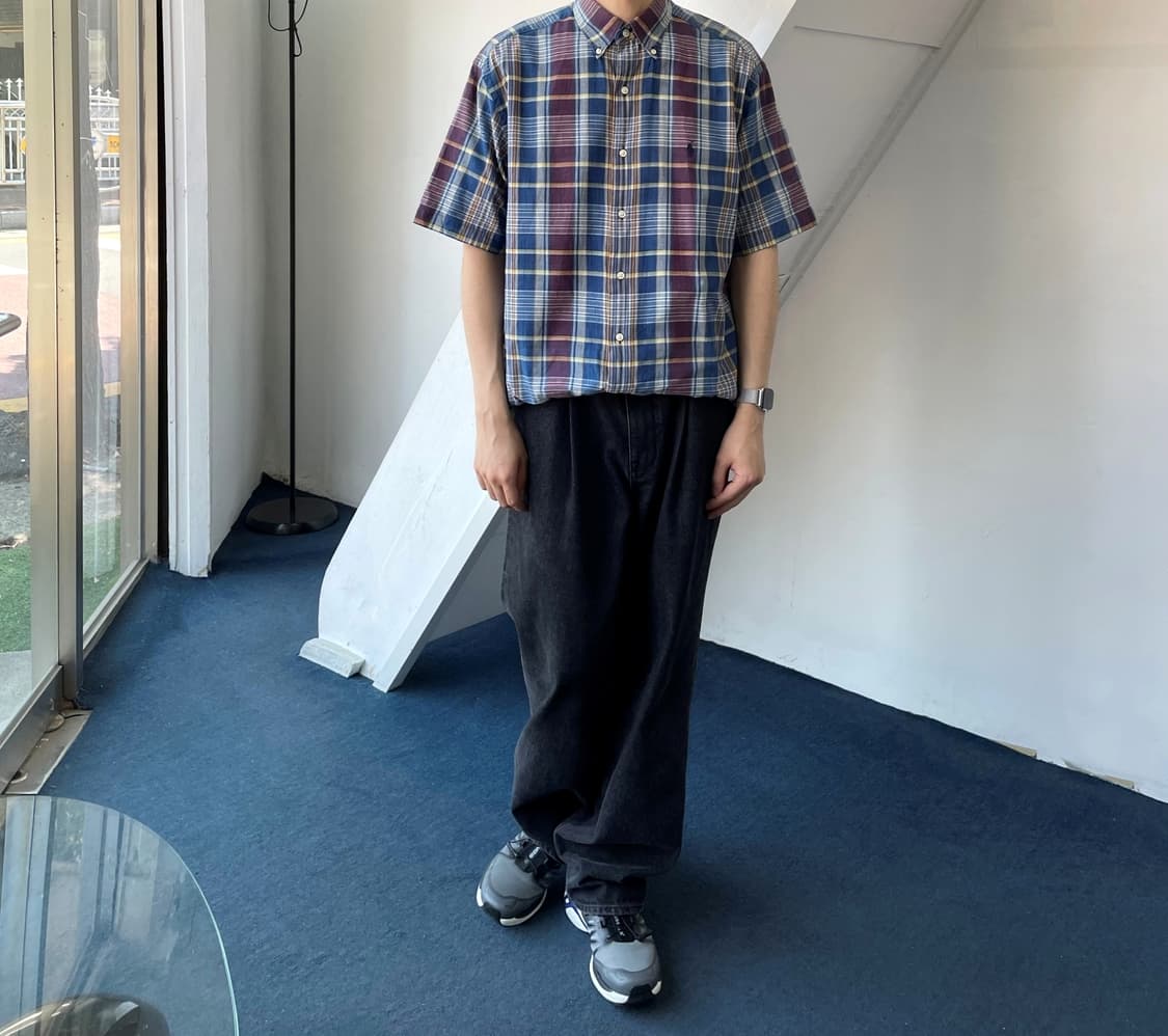 Cotton check H/S shirt 상품이미지8