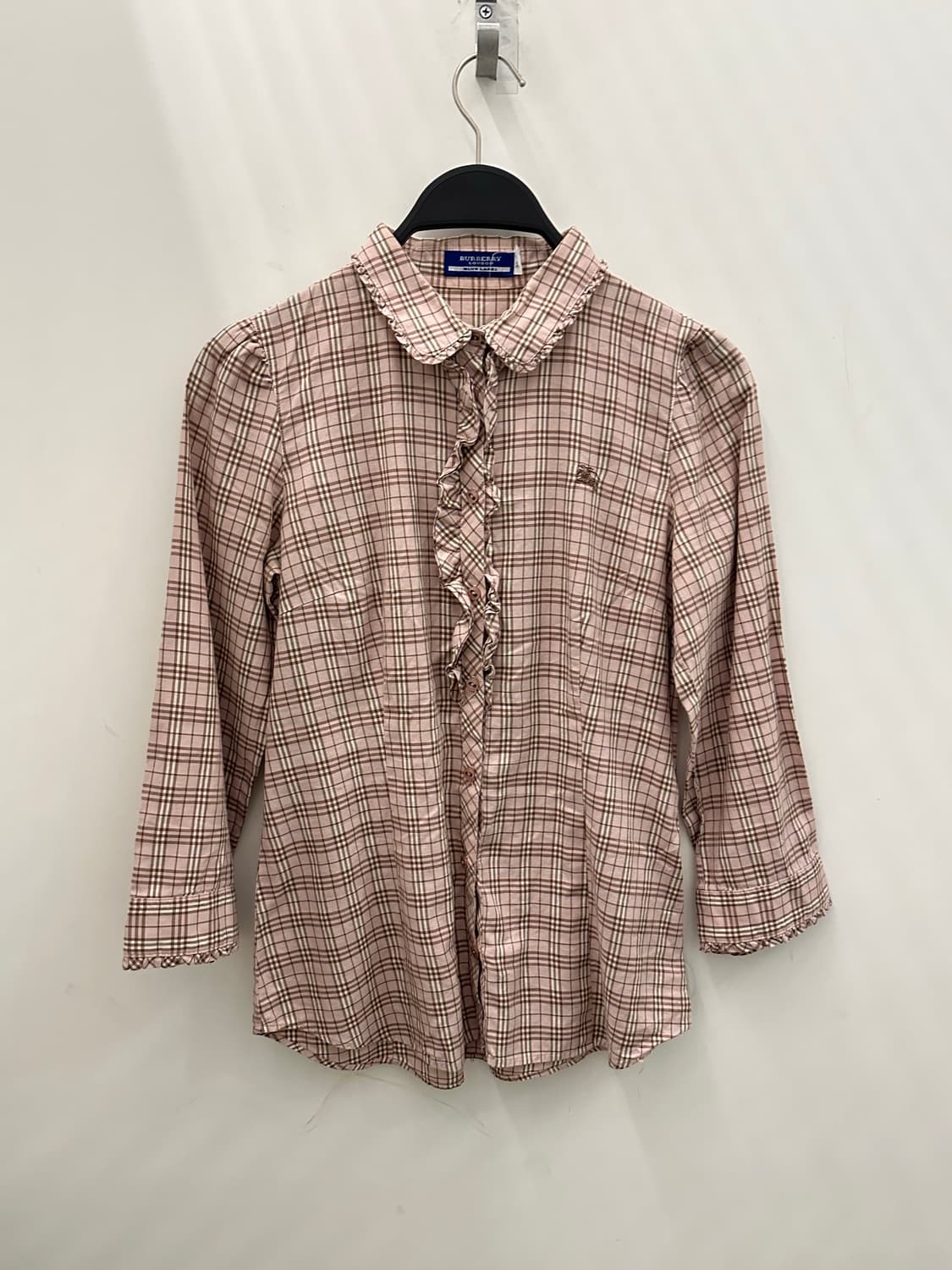 BURBERRY 버버리 핑크프릴 체크셔츠 상품이미지1