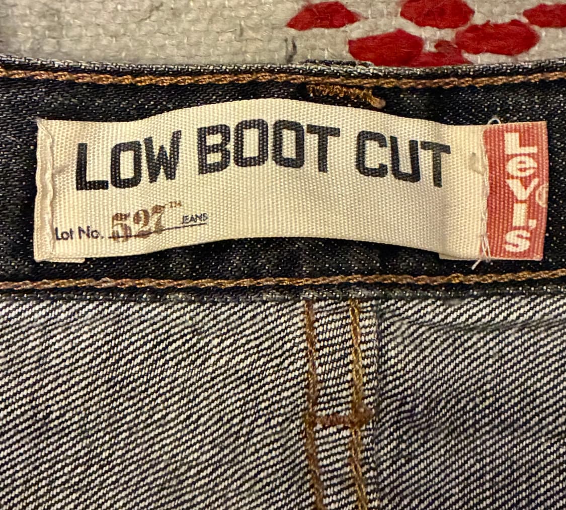 (33)00s Levis 리바이스 527 로우 부츠컷 흑청 데님 청바지 상품이미지9