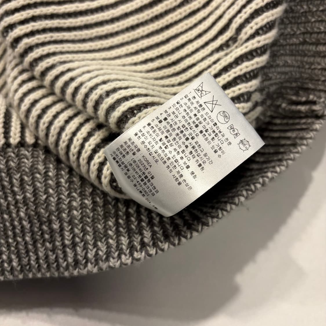 [M] 크리틱 스트라이프 니트 스웨터 D150 상품이미지8