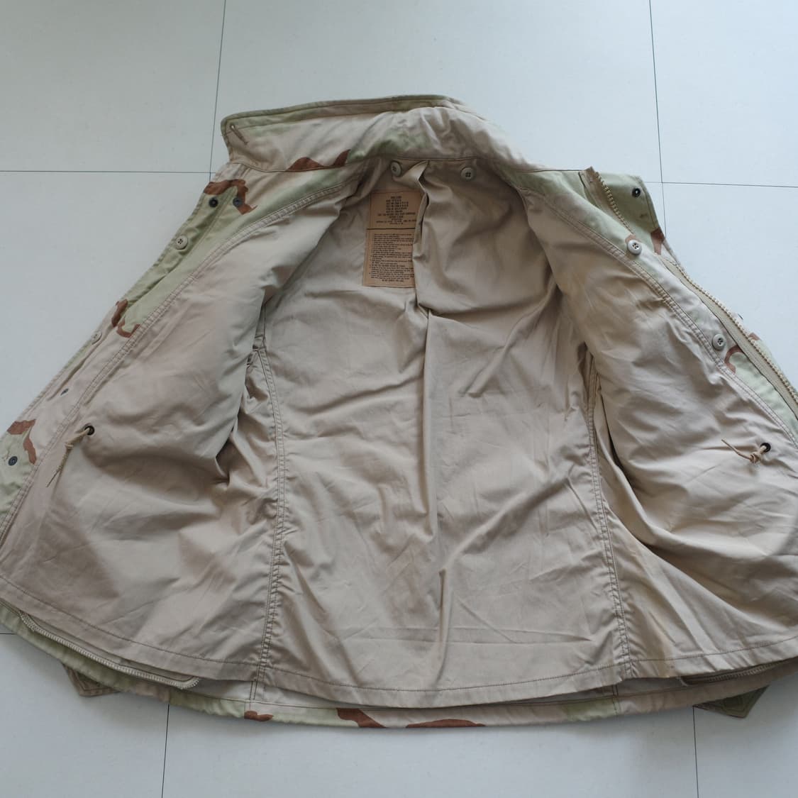 80s 오리지널 군납 미군 M65 사막 3색 필드자켓 스몰 상품이미지6