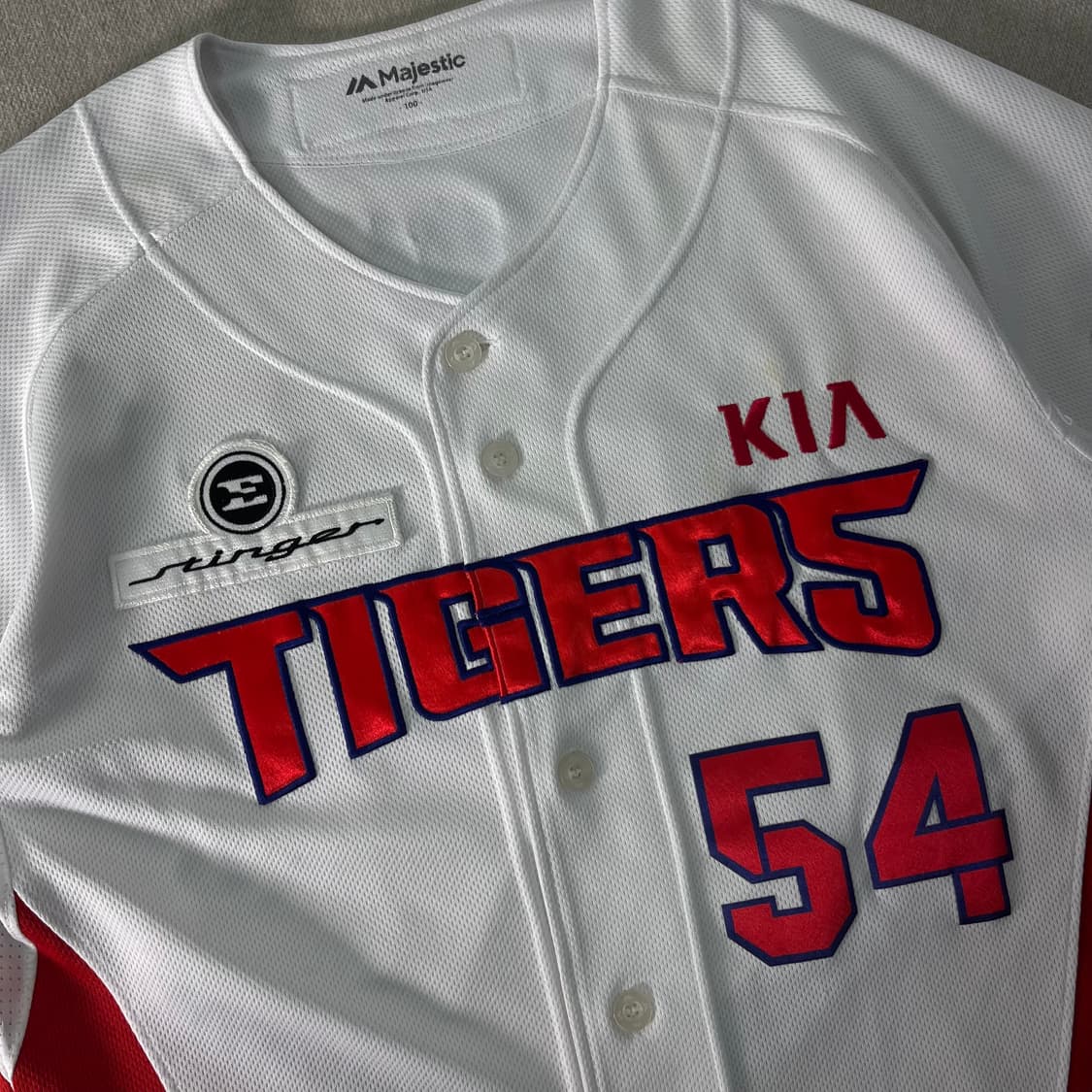 100 기아타이거즈 마제스틱 양현종 마킹 홈 유니폼 상품이미지3