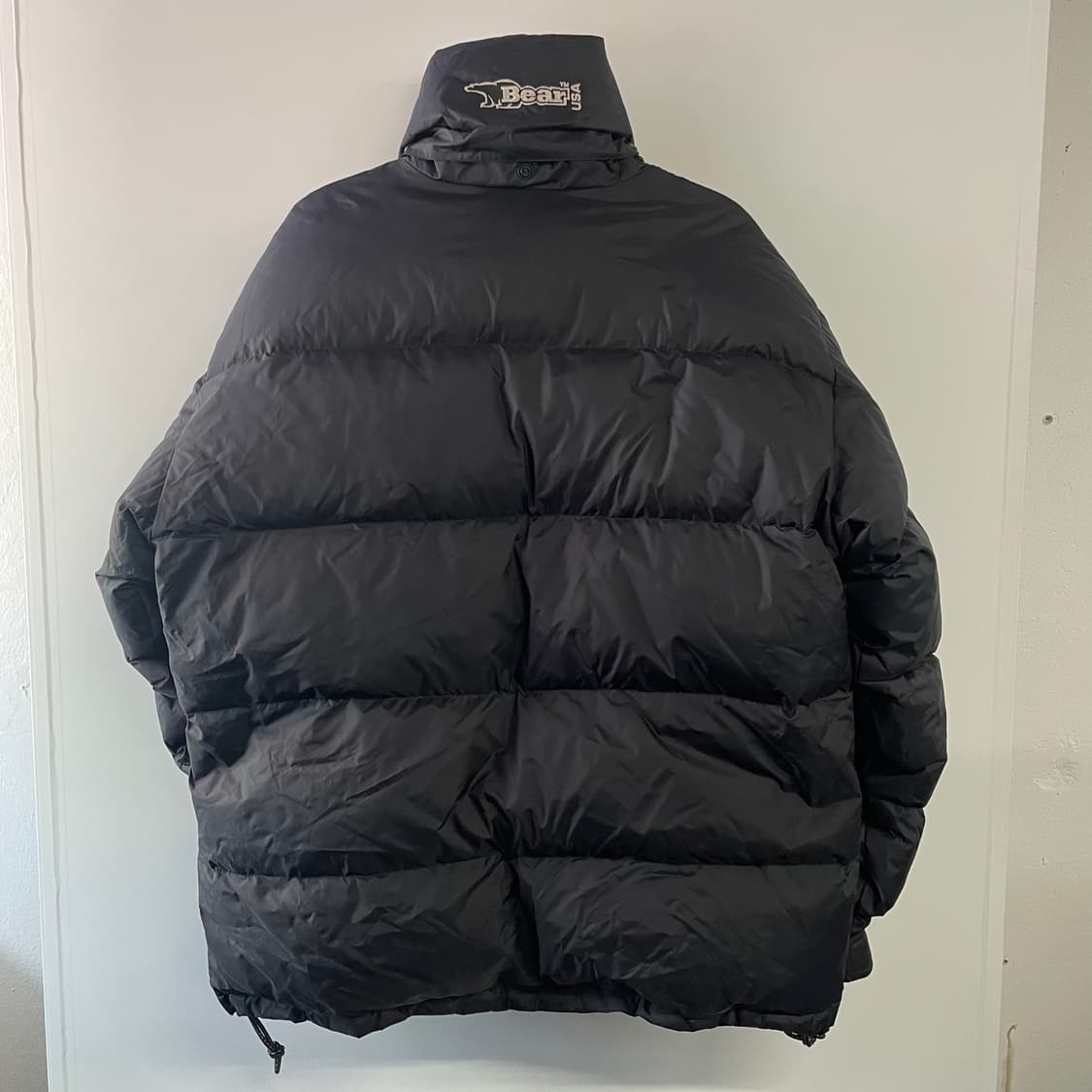 90s 베어 리버시블 패딩 눕시 상품이미지4