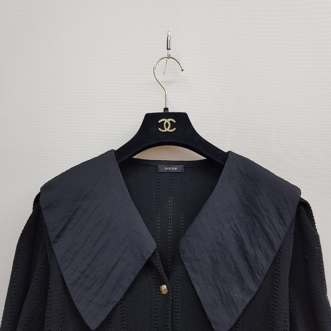 한섬 시스템 2022 카라넥 버튼 니트 가디건 F사이즈 상품이미지2