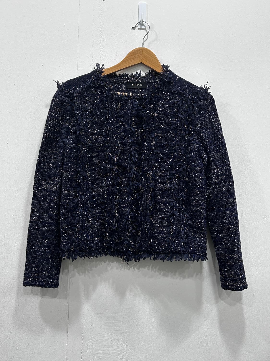 한섬 마인 트위드 니트 자켓 90사이즈 상품이미지6