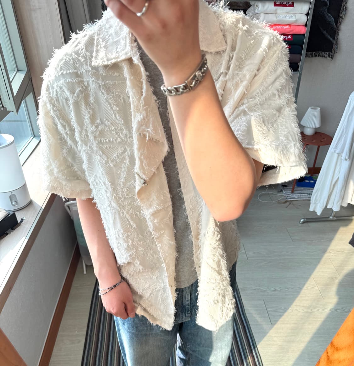 알프릭 에덴 자카드 셔츠 상품이미지1