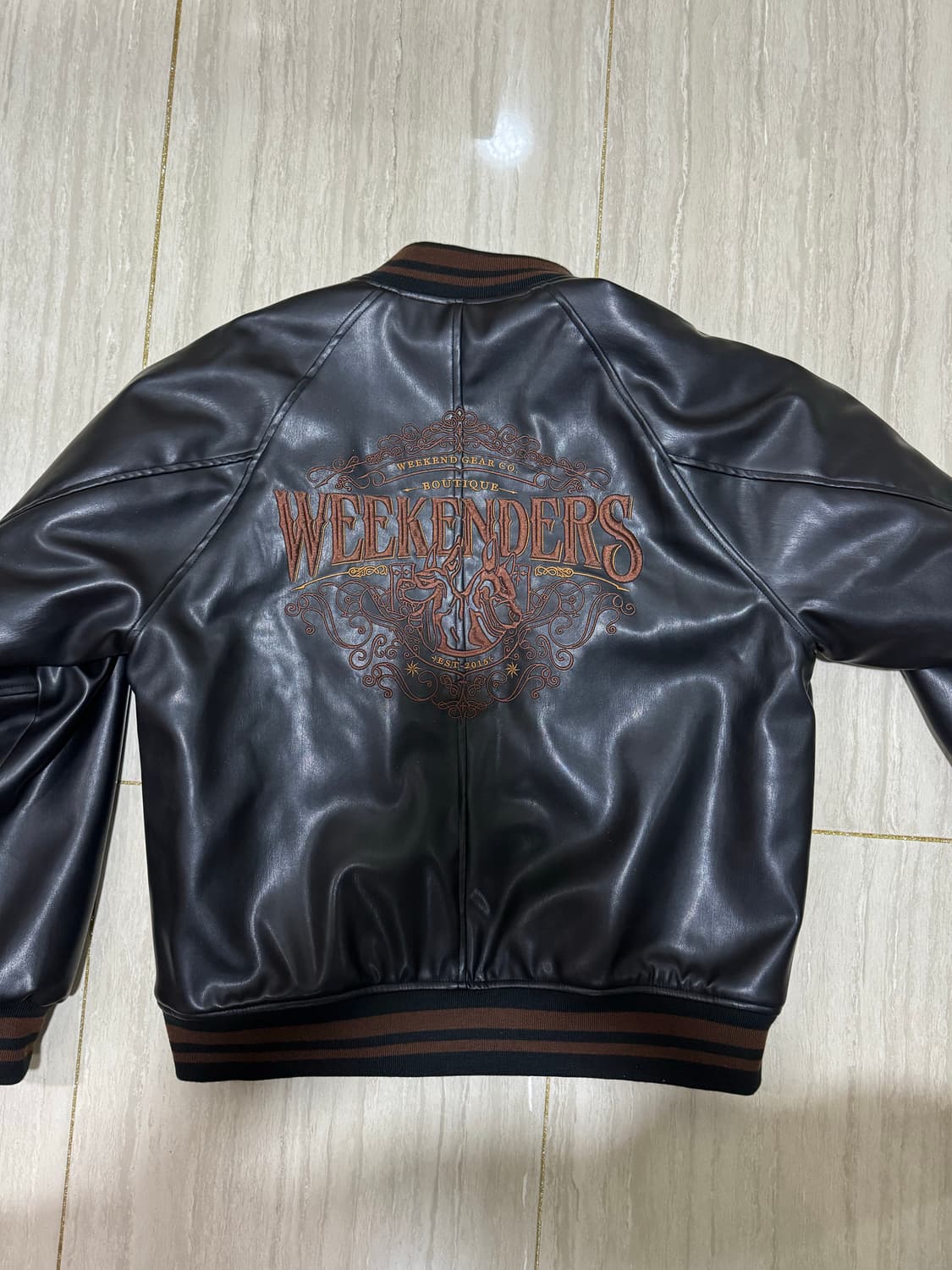 위캔더스x피로 BOUTIQUE LEATHER JACKET (BLACK) 상품이미지1