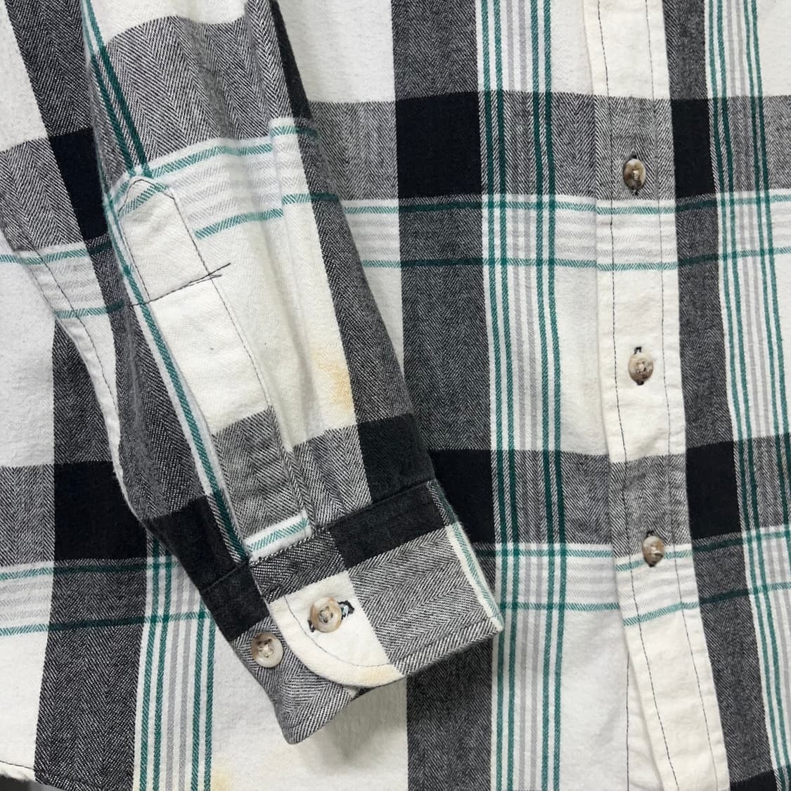 90s HEAVY COTTON FLANNEL 헤비코튼 플란넬 셔츠 상품이미지7