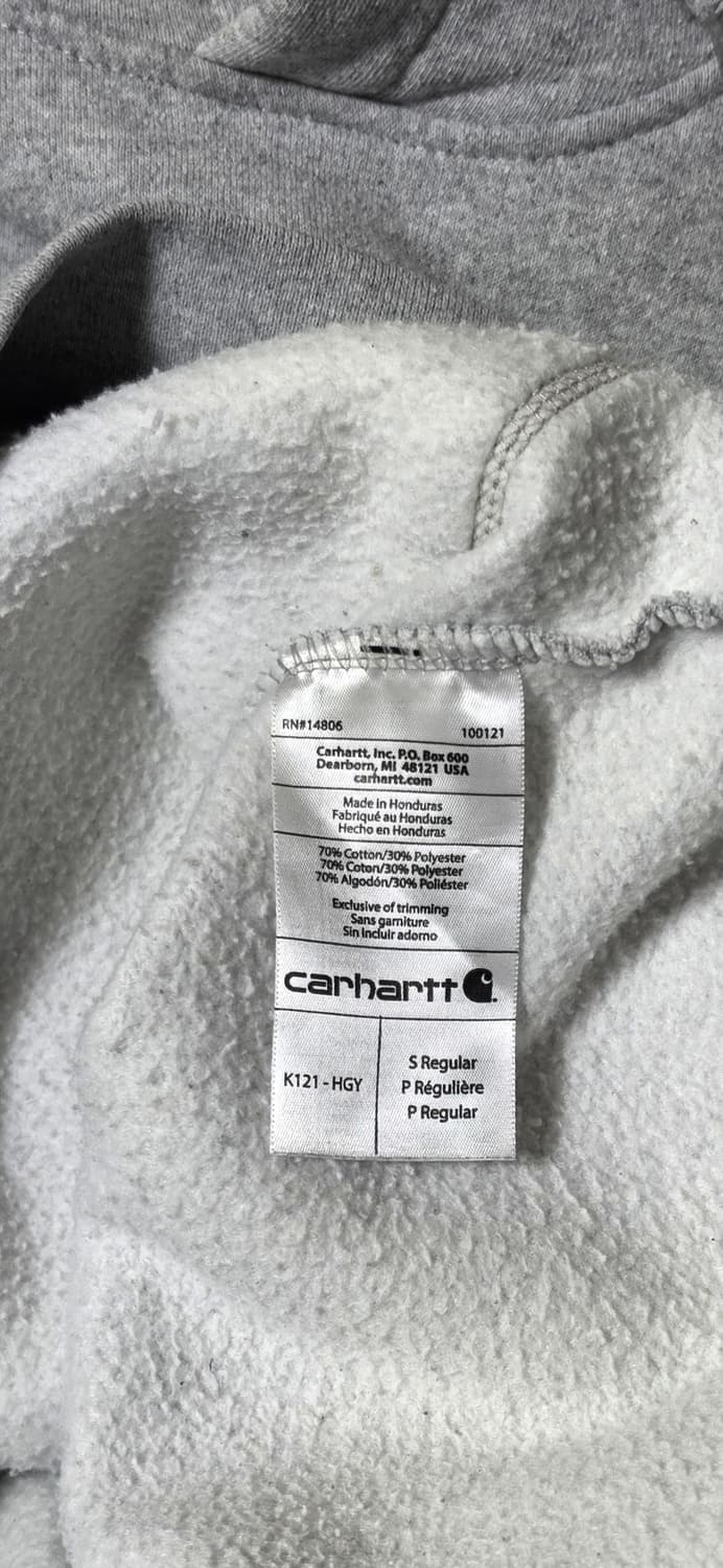칼하트 그레이 오리지날핏 후드티 S 상품이미지4