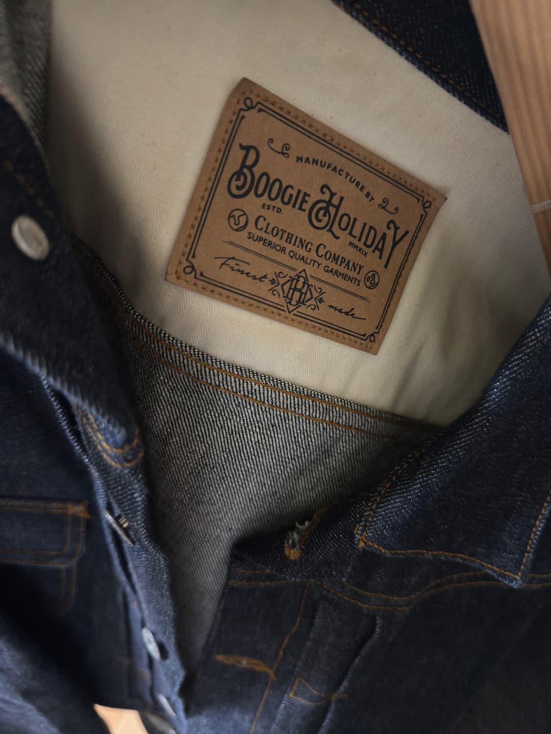 부기홀리데이 셀비지 데님 자켓 상품이미지3