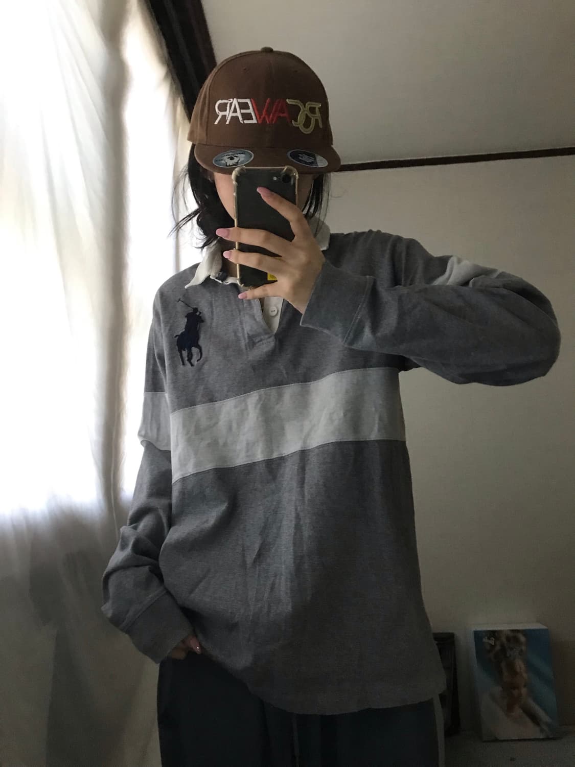 폴로 그레이 빅포니 럭비티셔츠 상품이미지5