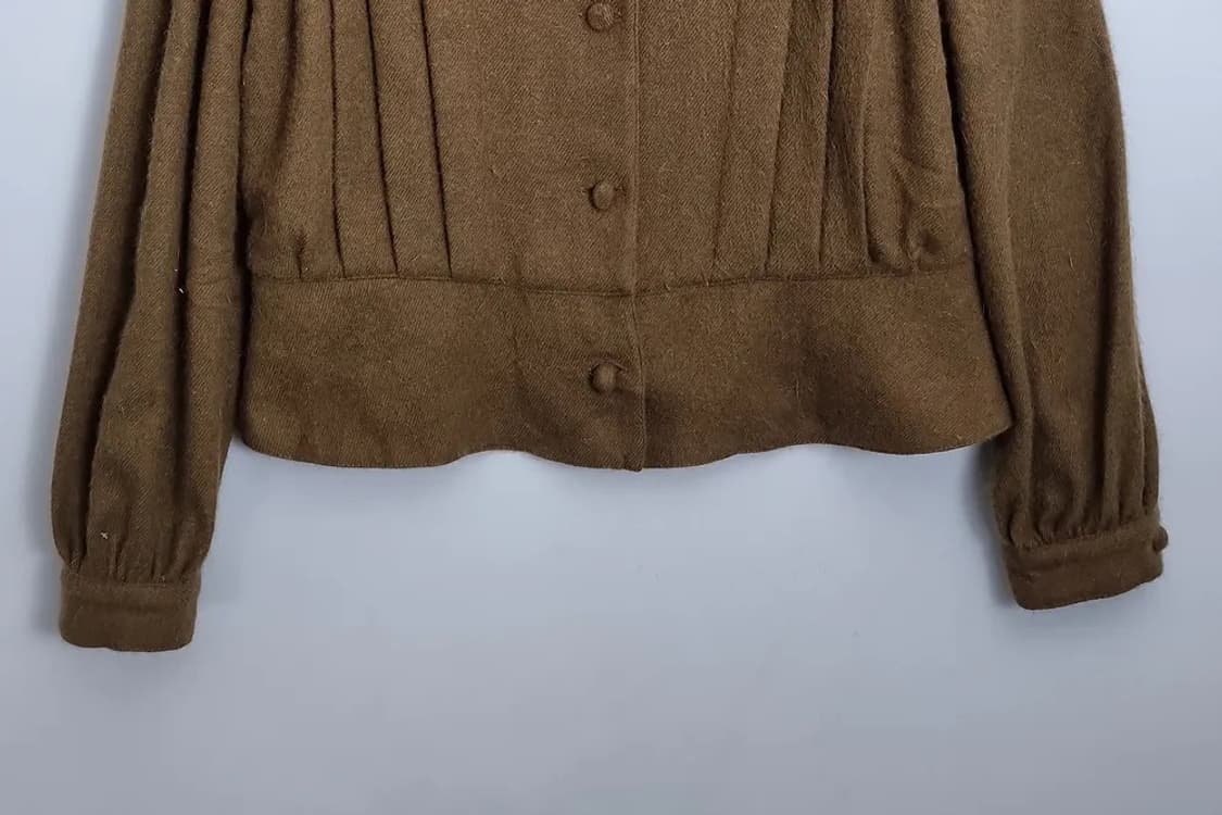 LA ELMO 브라운 레트로 울자켓  상품이미지4