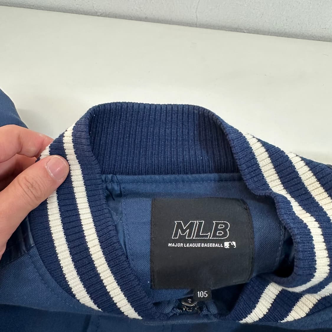 L 105 MLB 마이애미마린스 네이비 누빔 야구점퍼 상품이미지2