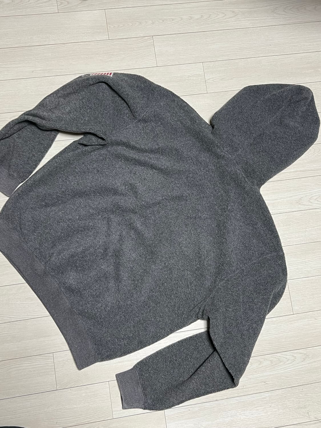 90s폴로스포츠 USA빅로고 후리스후드티셔츠 L 상품이미지5