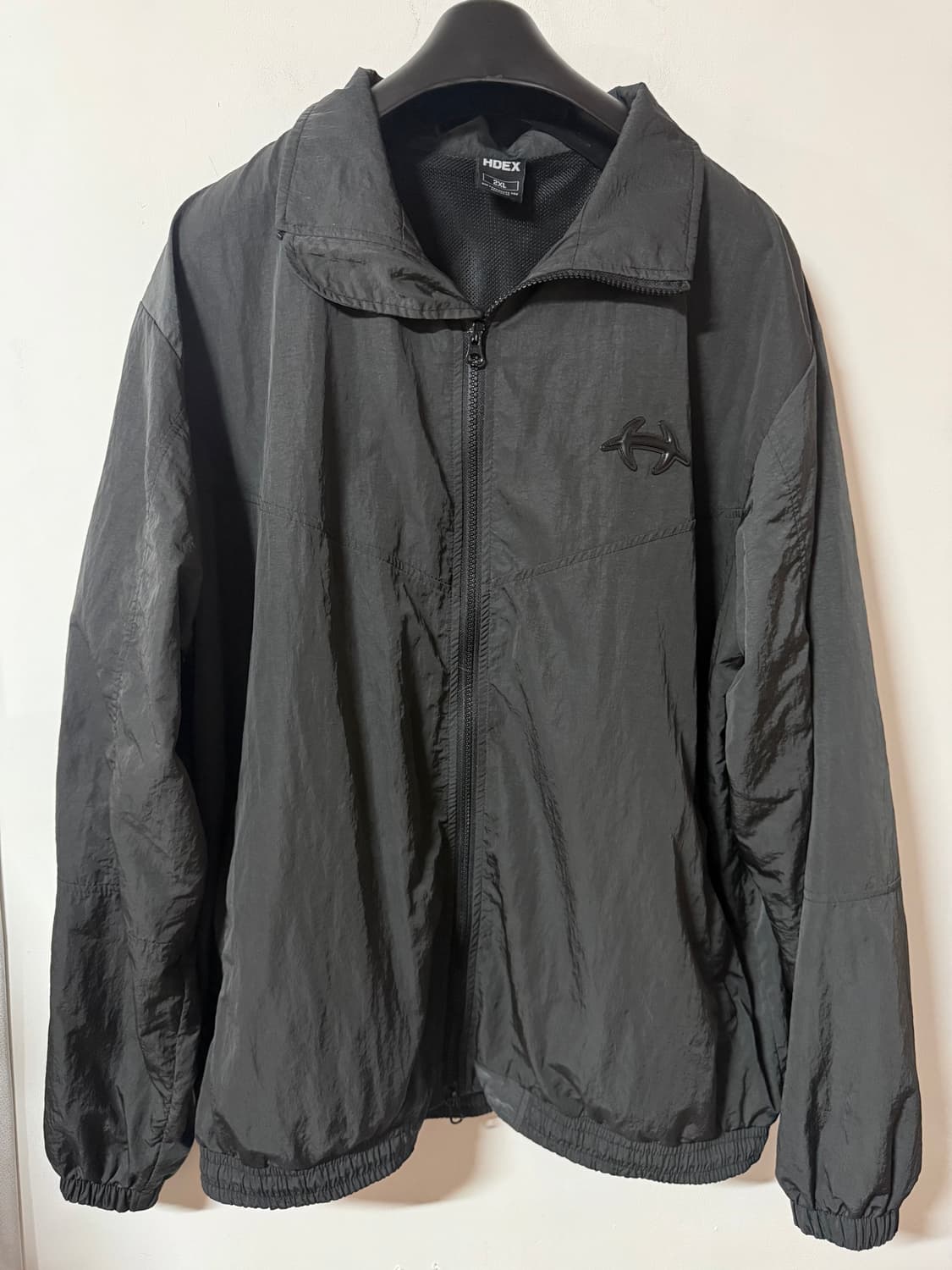 HDEX 블랙 나일론 바람막이 자켓 에어메쉬 2XL 오버핏 상품이미지1
