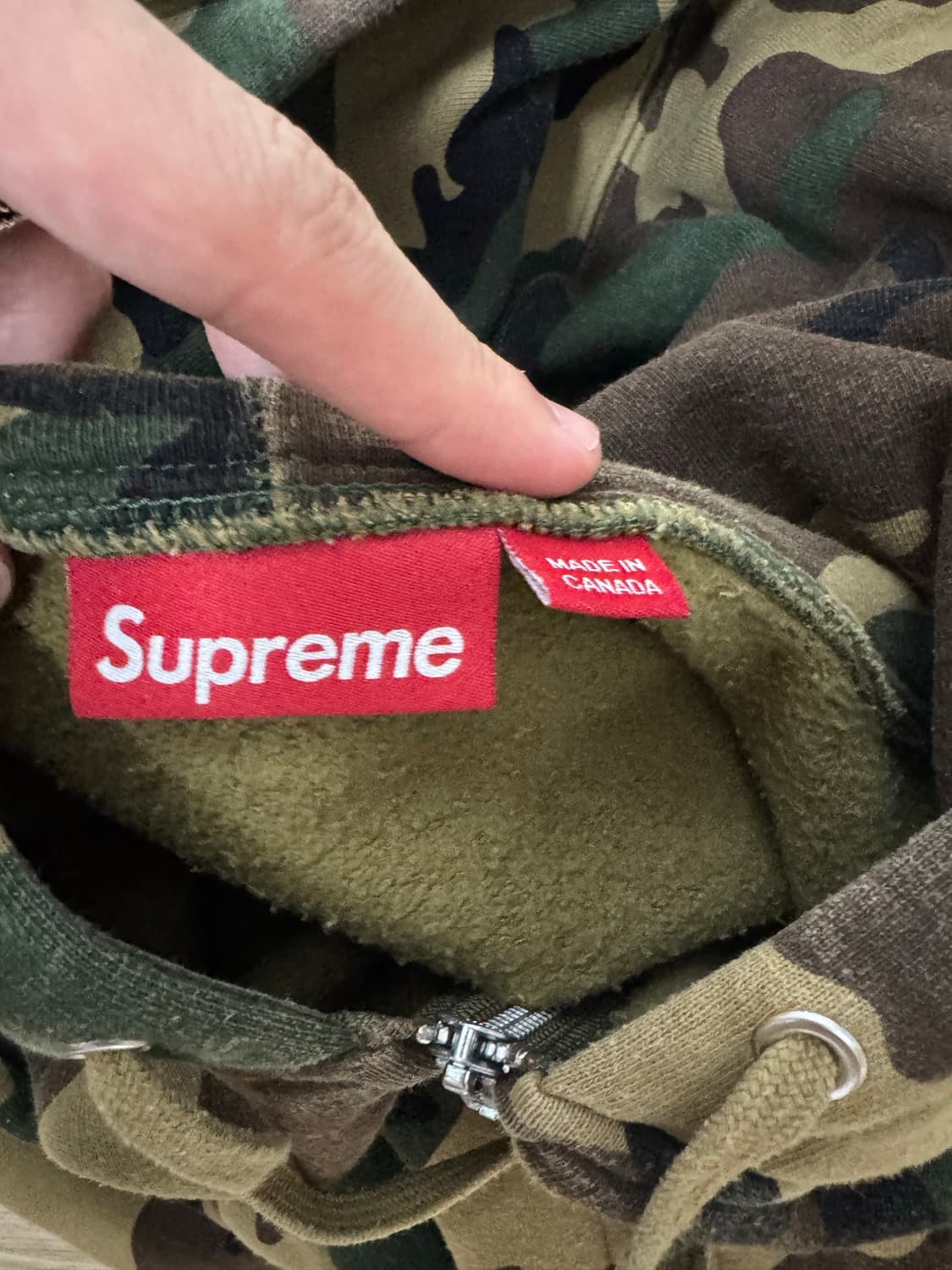 슈프림 스몰 박스 집업 후드 카모 24fw [L] 상품이미지7