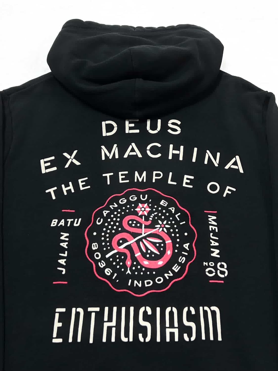 데우스 엑스마키나 빅로고 블랙 후드 상품이미지7