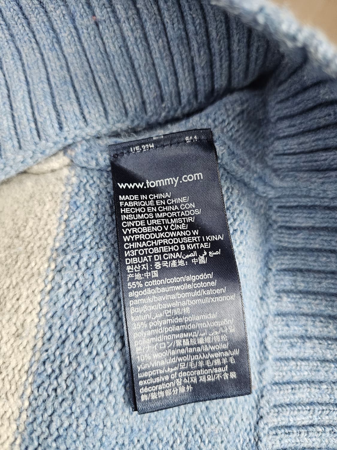 타미힐피거 컬러 블록 니트 스웨터 상품이미지6