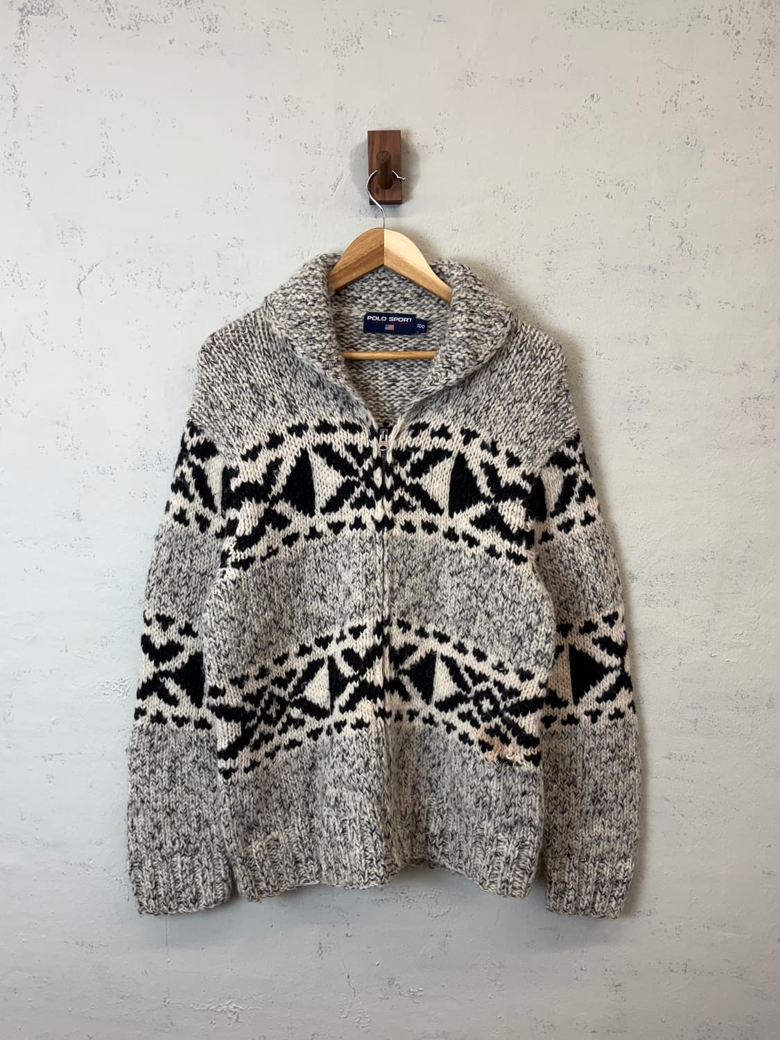 폴로스포츠 빈티지 램스울 코위찬 자켓 상품이미지1