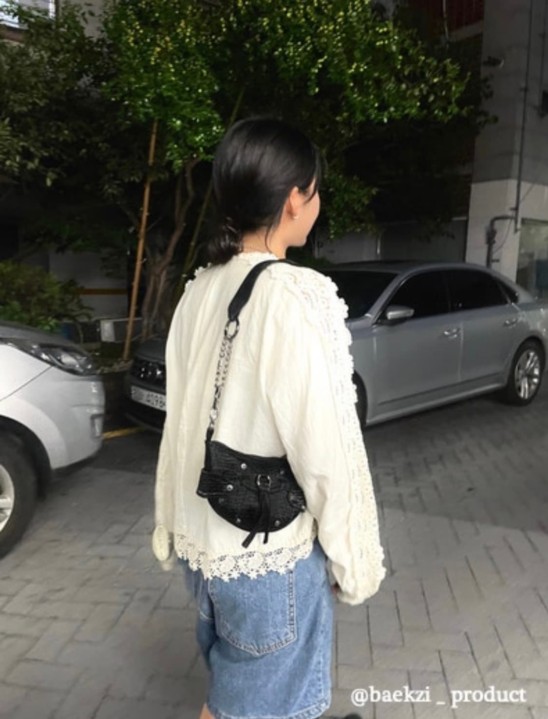 백지프로덕트 글로시 백 (블랙) 상품이미지1