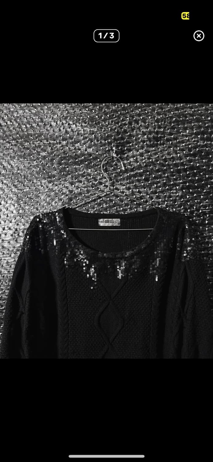 디젤 스팽글 니트 상품이미지1