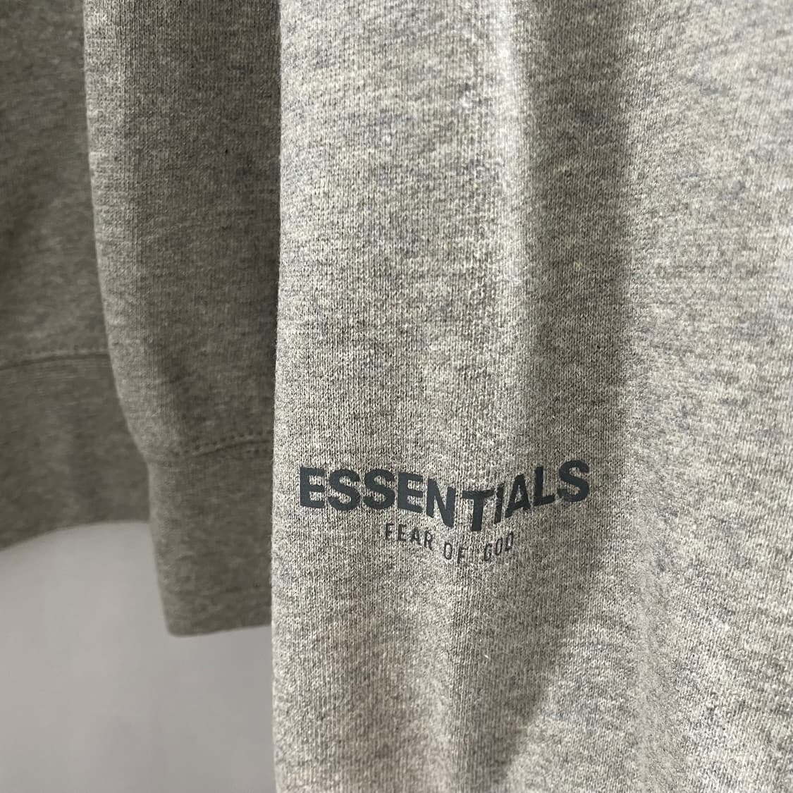 피어오브갓 에센셜/ 체스트 로고 스웻셔츠 헤더 오트밀/ XL 상품이미지5