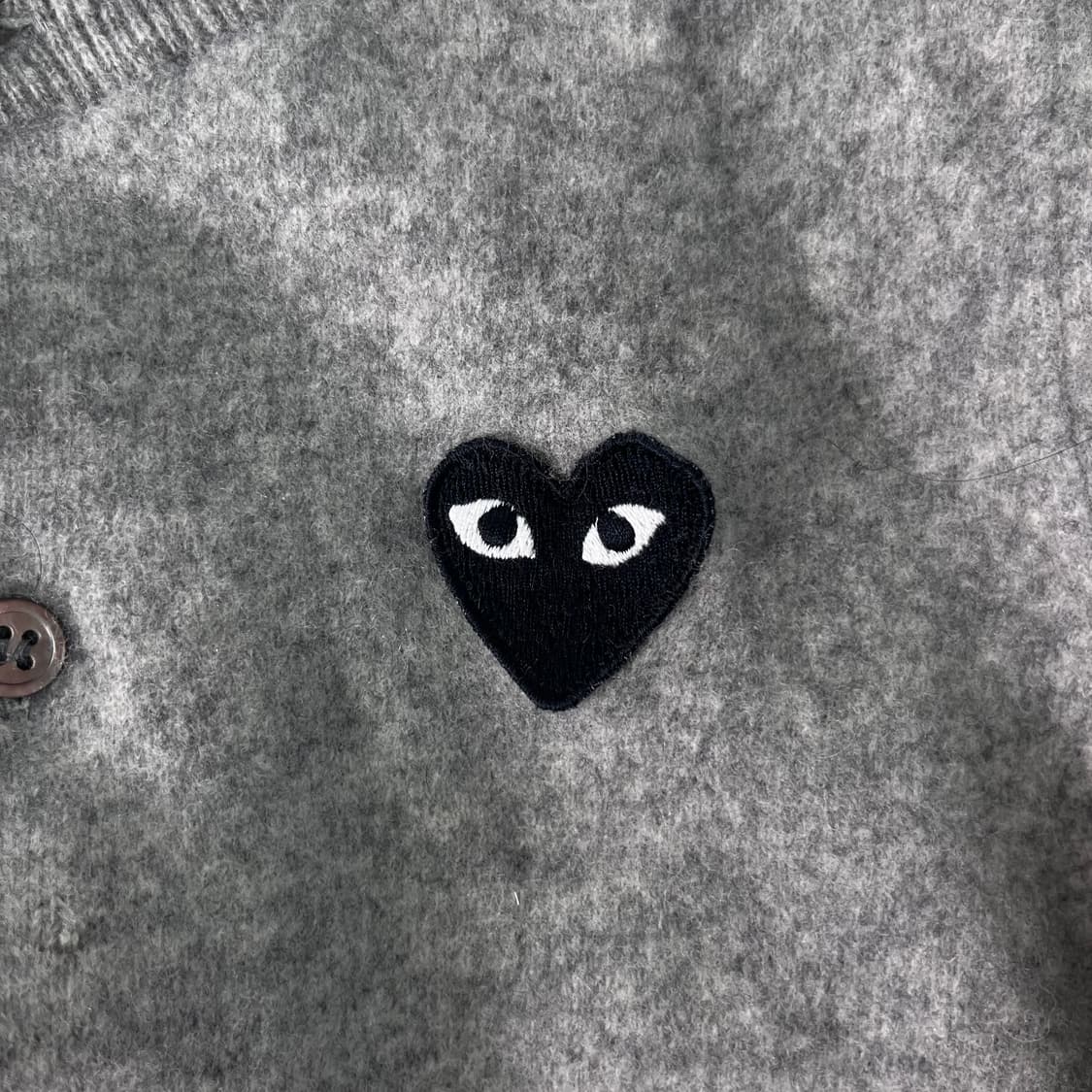 W 90 꼼데가르송 하트와펜 울 가디건 상품이미지3