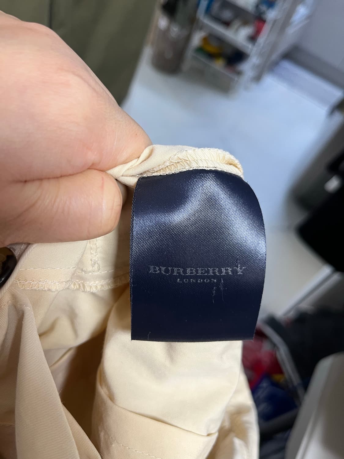 버버리 셔츠형 원피스 베이지 uk6 상품이미지3