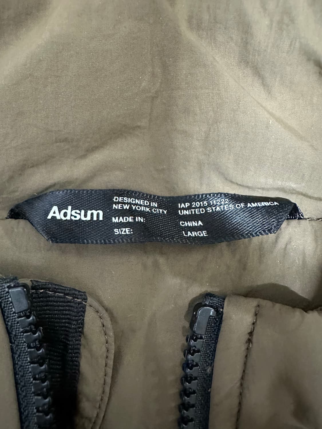 애드섬 adsum 퀄팅 베스트 L 새상품 상품이미지2