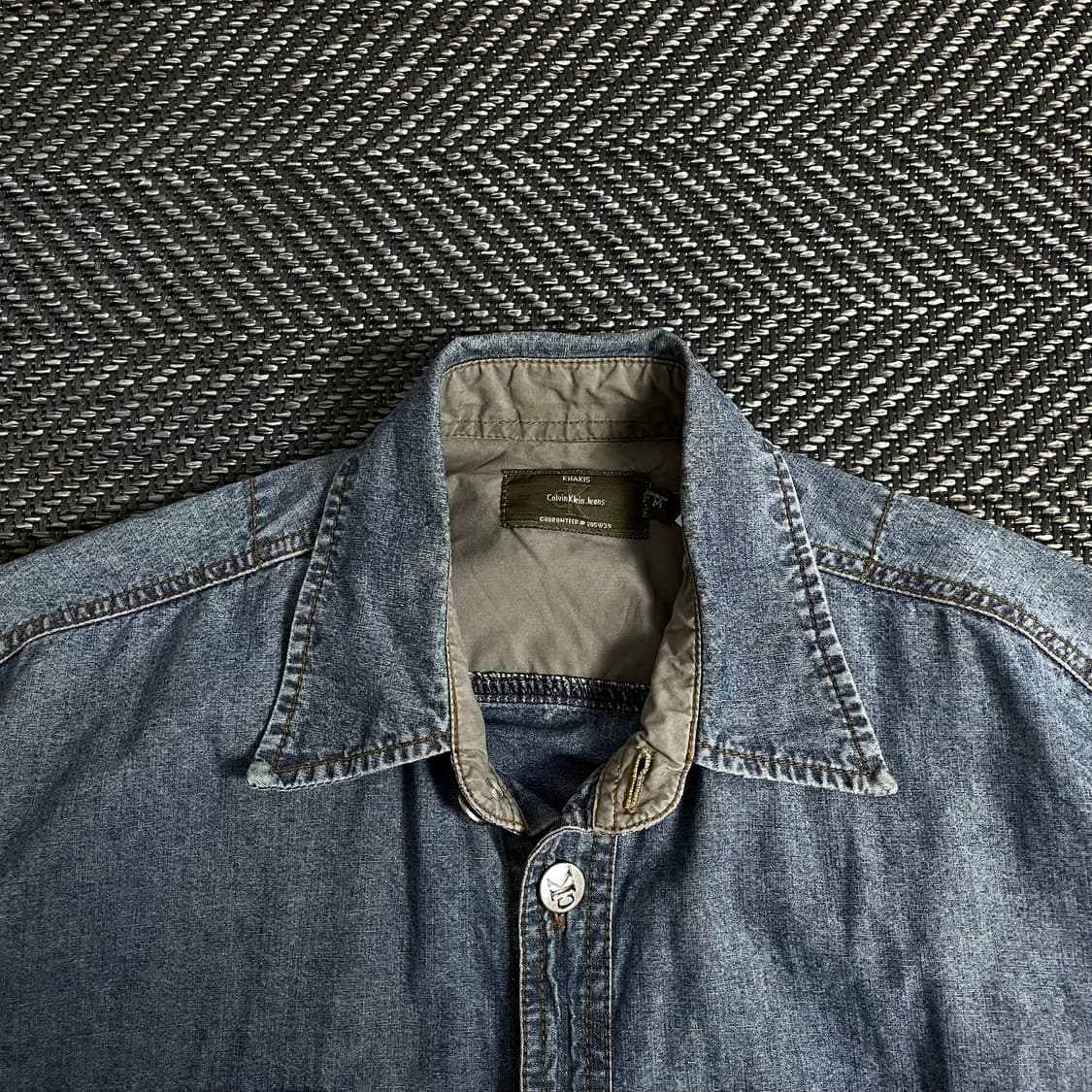 00s 캘빈클라인 아메카지 오리지날 데님 셔츠y 2889 상품이미지4