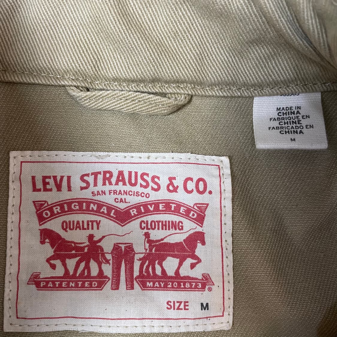 리바이스 멀티 포켓 베이지 야상 M 상품이미지4