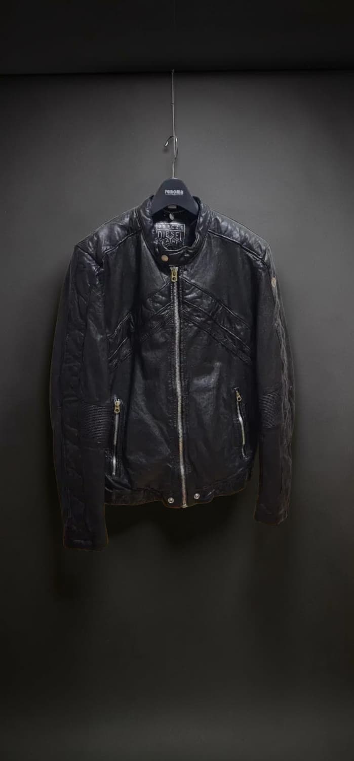 정품 디젤(DIESEL) 레더 가죽 라이더 자켓 상품이미지1