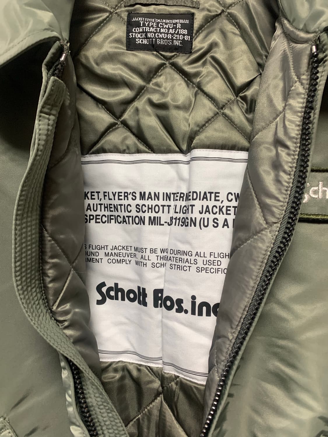 쇼트nyc cwu 항공 자켓 상품이미지6