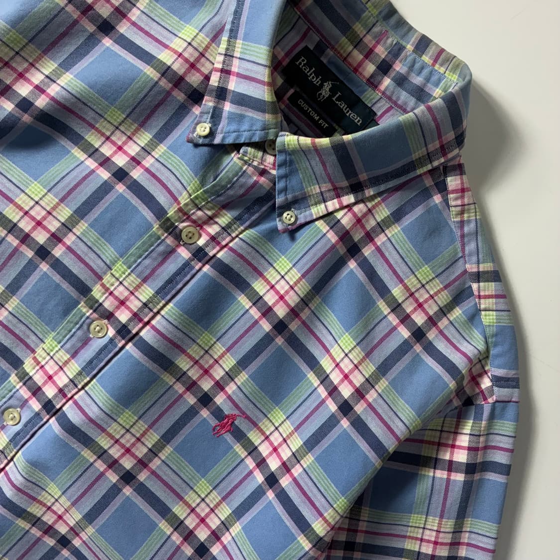 Polo  폴로 랄프로렌 자수 코튼 타탄 체크 셔츠  상품이미지3