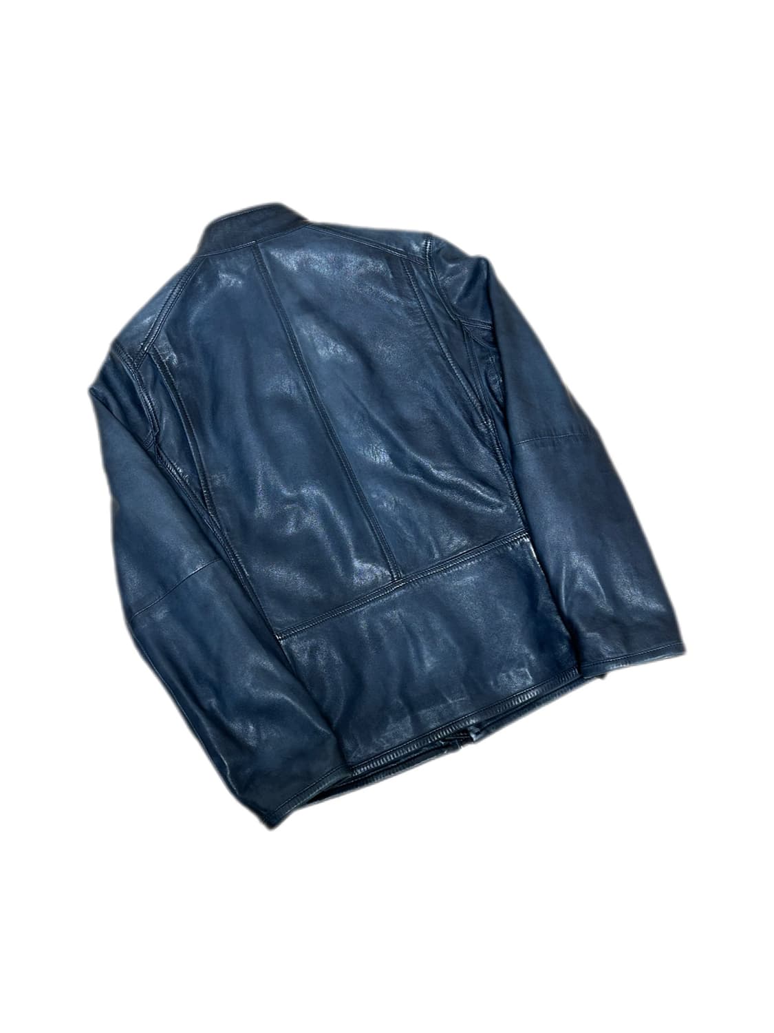 마시모두띠 다크 네이비 프리미엄 나파 레더 자켓 상품이미지3