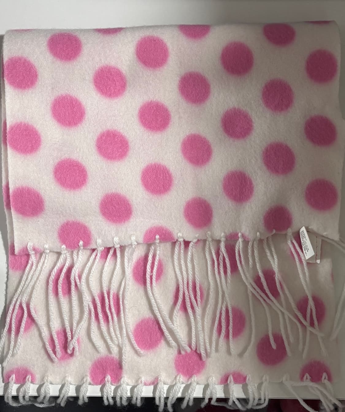 다이소 핑크 도트 빈티지 머플러  상품이미지1