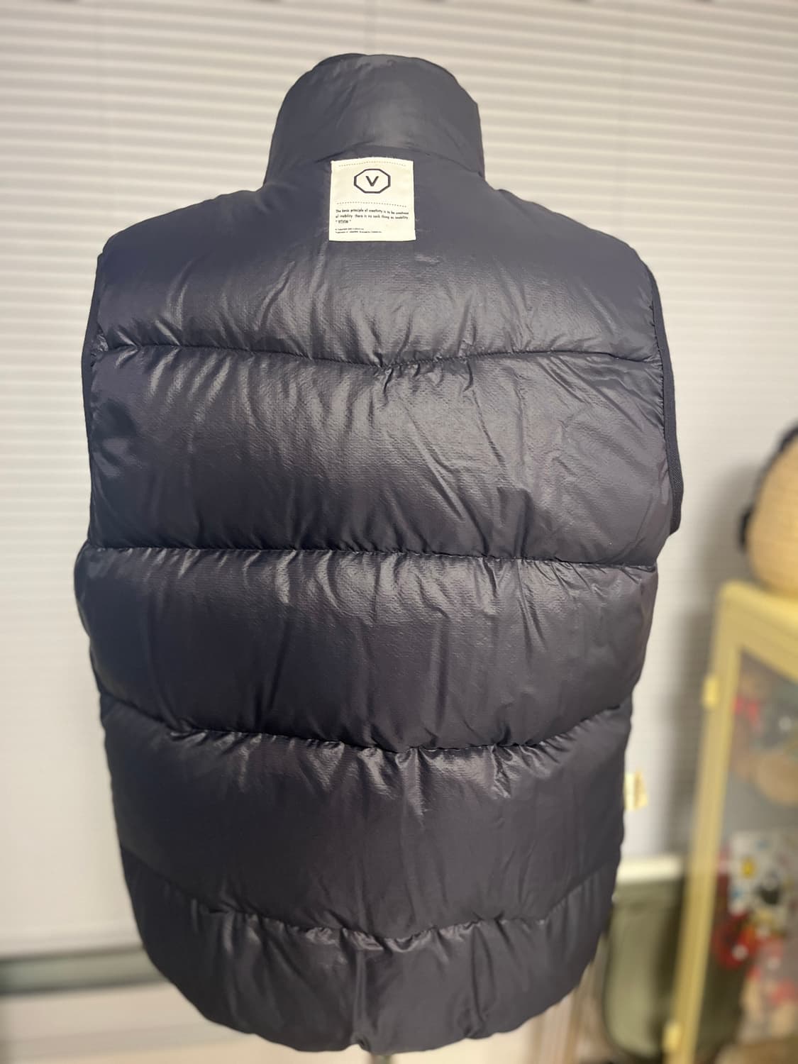 VISVIM 올드비즈빔 올블랙 투톤 레더믹스 패딩베스트 L 상품이미지8