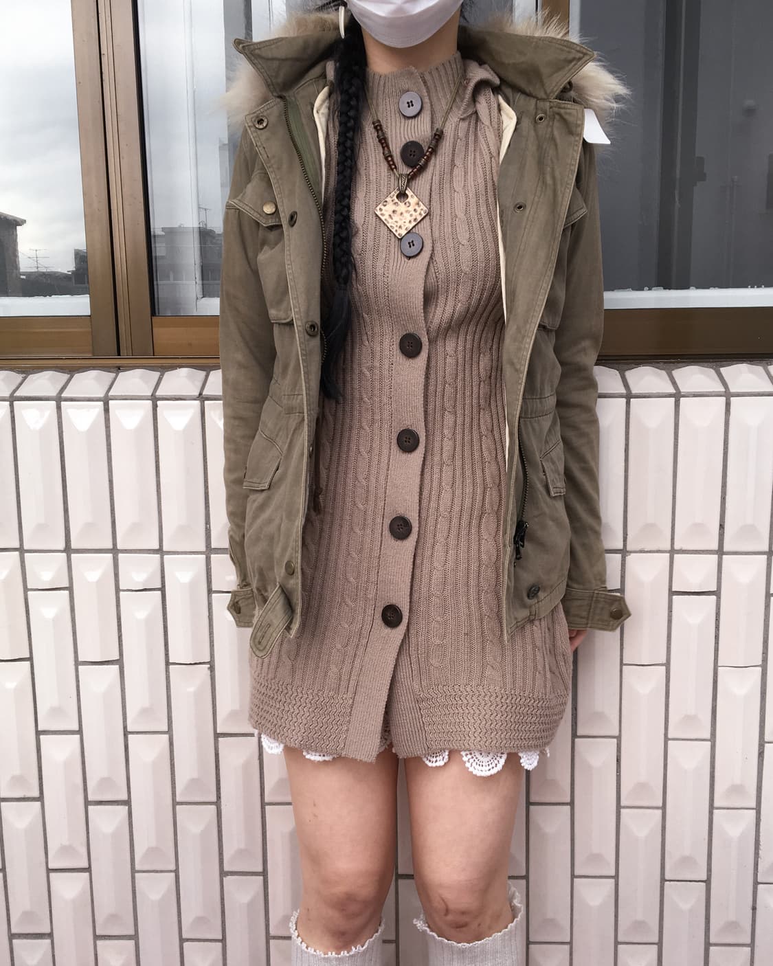 Fur hood filed jacket 상품이미지5