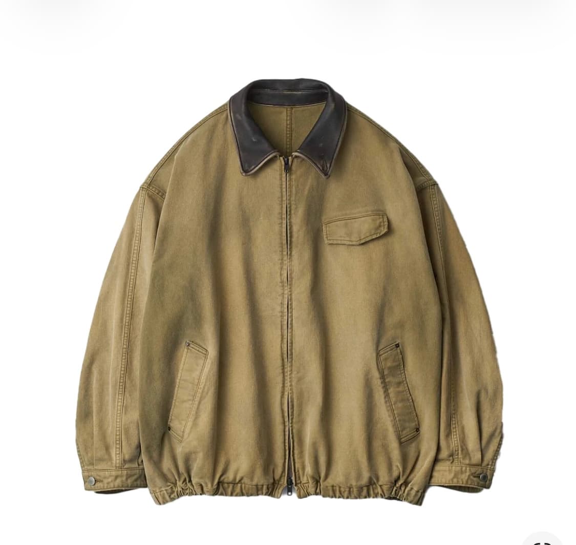 슈타인 / 설퍼 다이드 윕 코드 빈티지 집 자켓 카키 / M 상품이미지1