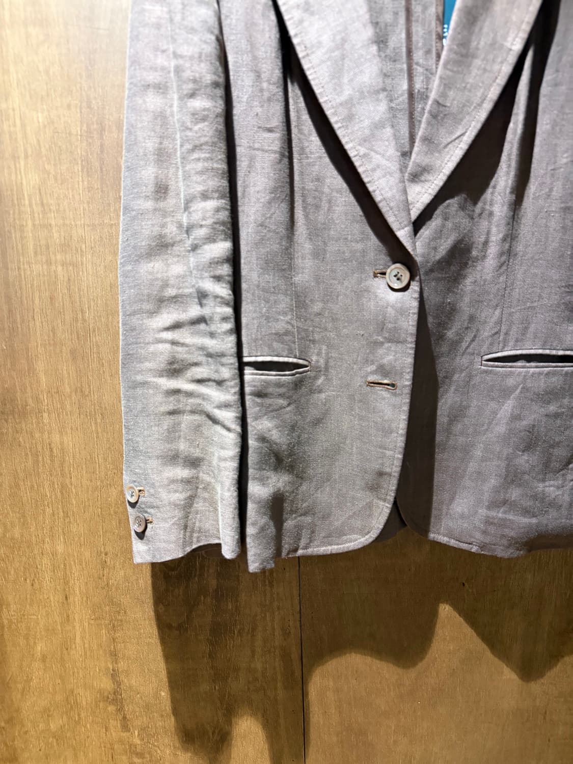 90‘s Burberry 버버리 Linen jacket  상품이미지5